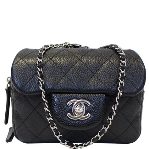 chanel flap black bag|Mini classic handbag, Lambskin, black — Fashion .